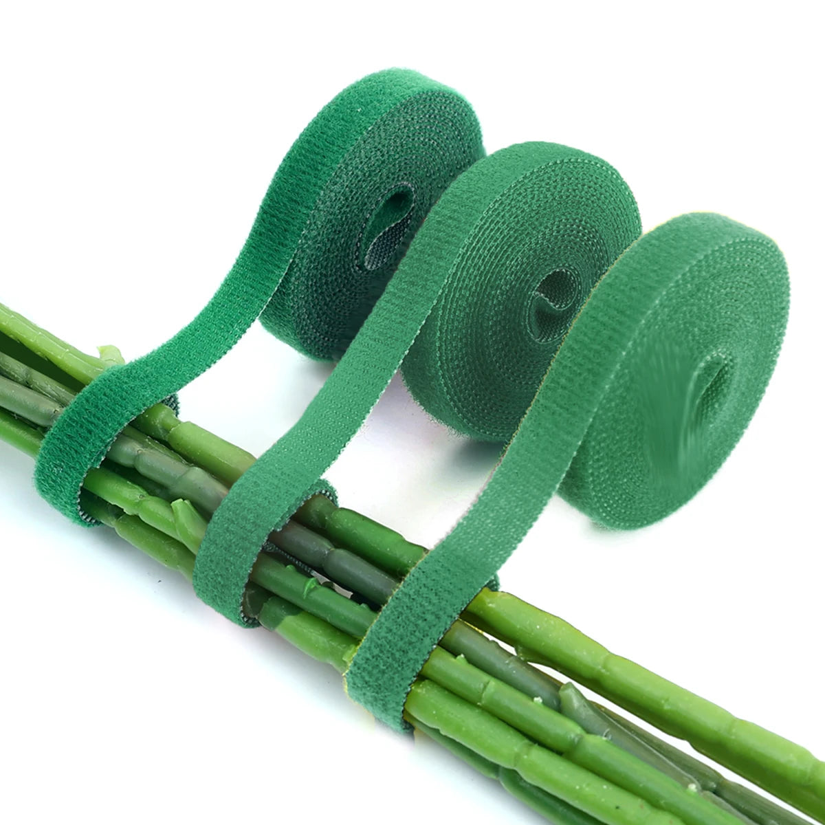 Green Garden Twine Plant Ties Nylon Plant Bandage Garden Hook Loop Bamboo Cane Wrap Support Home Garden Supplies Cable Storage