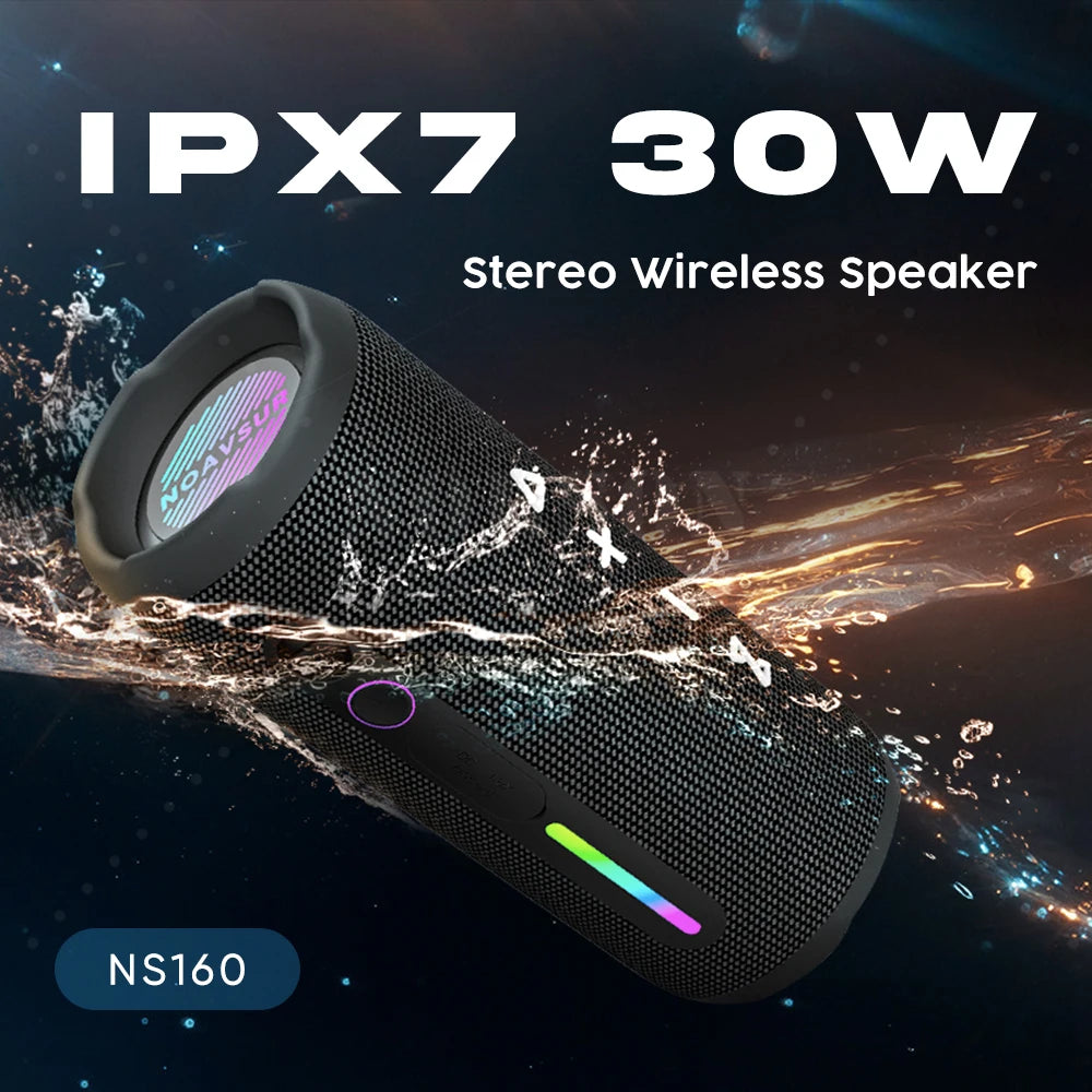 New 2024 Products Mini Portable TWS Stereo Super Bass IPX7 Waterproof Bluetooth Speakers Outdoor Loud BT Speaker with Subwoofer