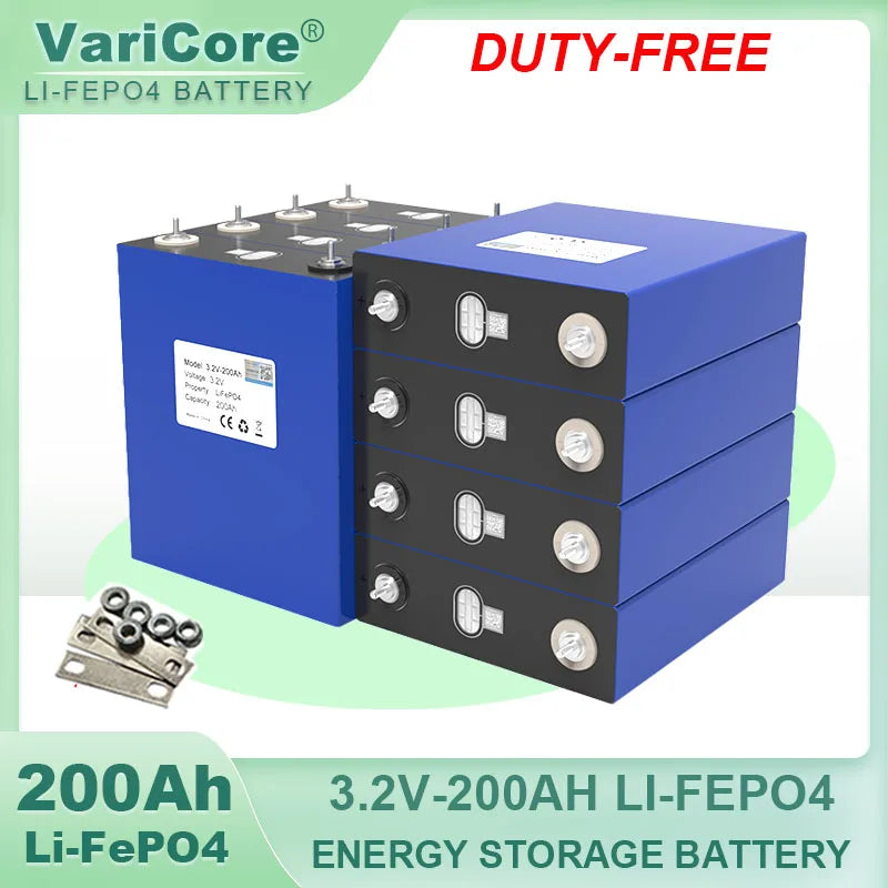 Class A 3.2V 200Ah LiFePO4 Battery 3.2v Lithium iron phosphate batteries For RV Campers Golf Cart Off-Road Solar Wind TAX FREE