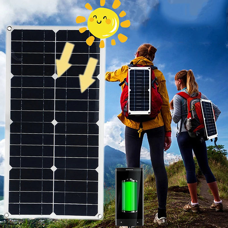 5V 10W Solar Panel Output USB Outdoor Portable Solar System Cell Phone Charger Solar Panel Battery Module Power Panel Enlarged 1