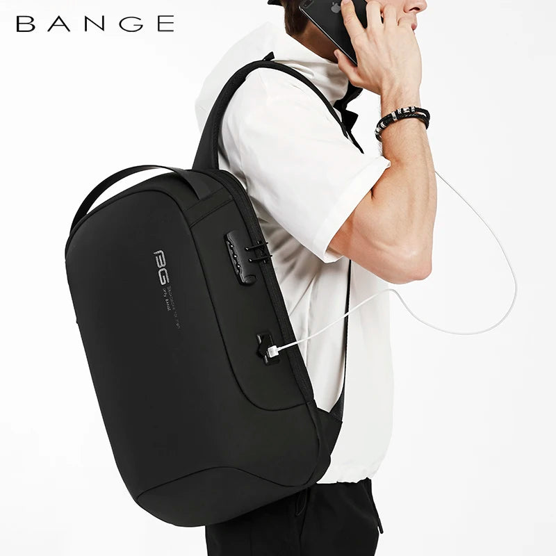 Business Backpack Men Luxury Anti-theft Waterproof School Laptop Backpacks USB Charging Travel Bag Aesthetic Backpack Design