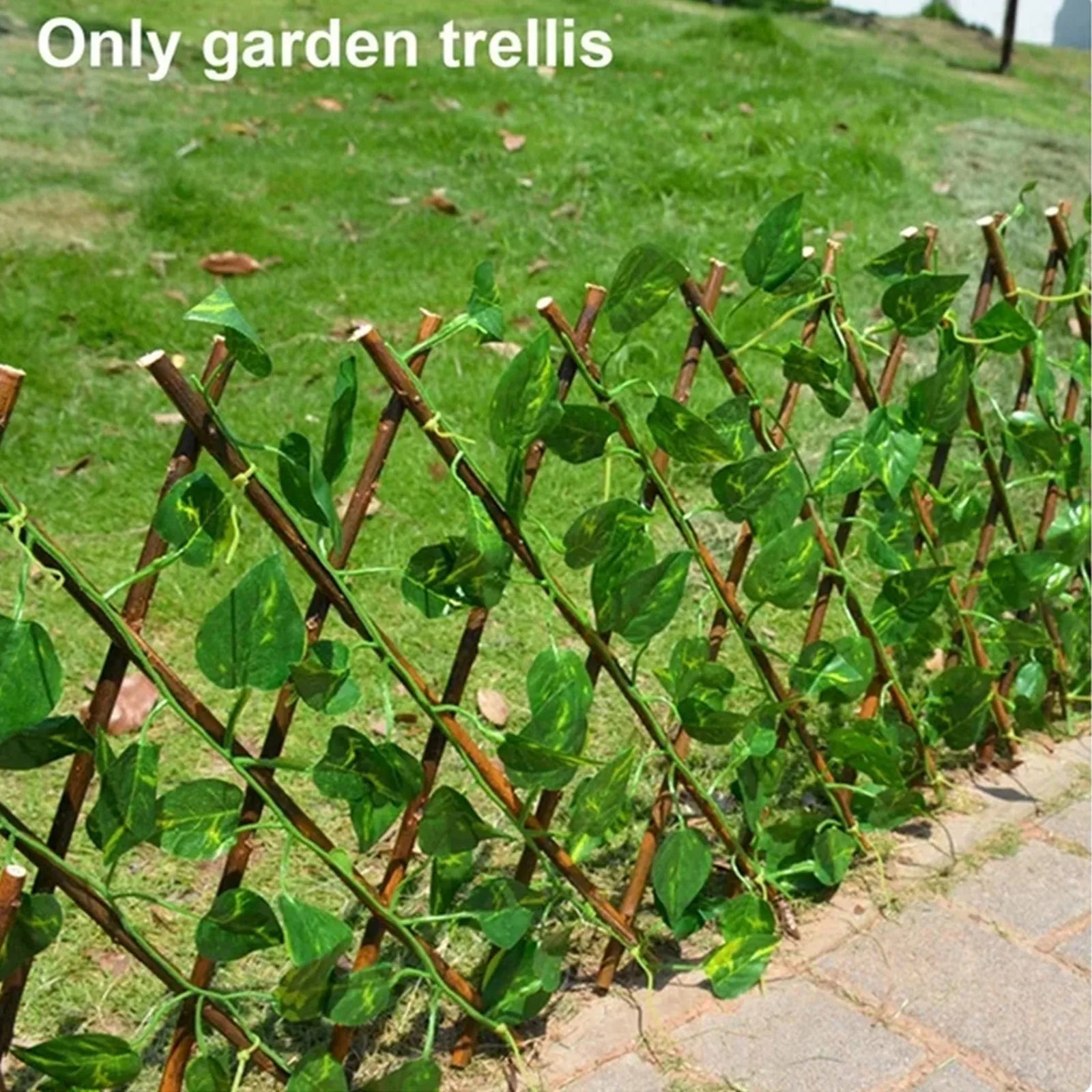 Garden Trellis Expanding Retractable Wooden Fence Plant Support Climbing Lattice Outdoor Decorations Artificial Garden Fence