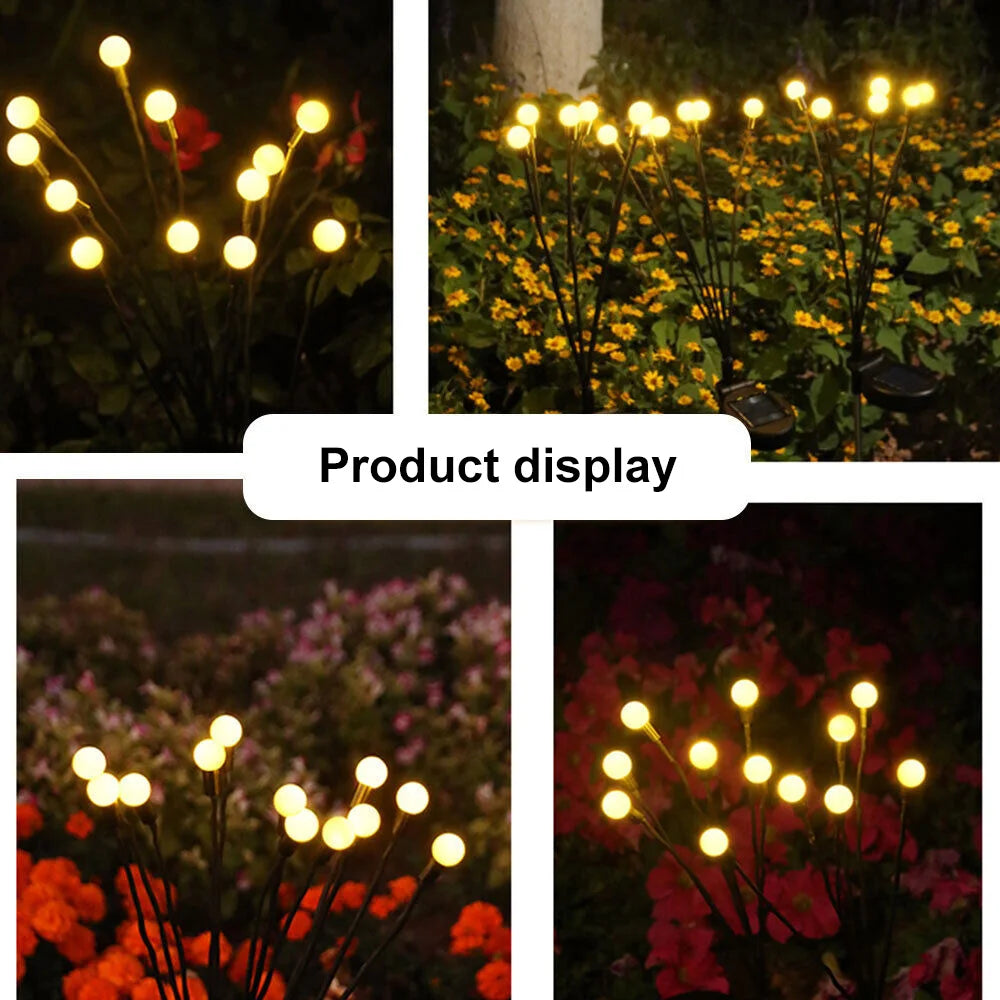 Solar LED Light 8/10 Led Outdoor Waterproof Garden Landscape Lights Firefly Garden Lights Lawn Garden Decor Solar Light