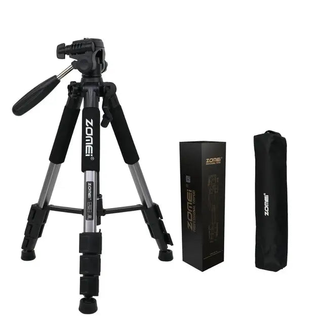 Q111 Professional Portable Travel Aluminum Camera Tripod&Pan Head for SLR DSLR Digital Camera Three color