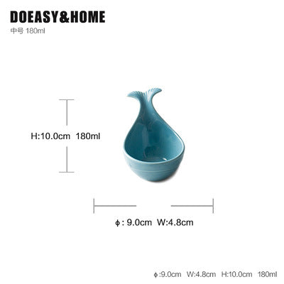 Glazed ceramic dip bowls