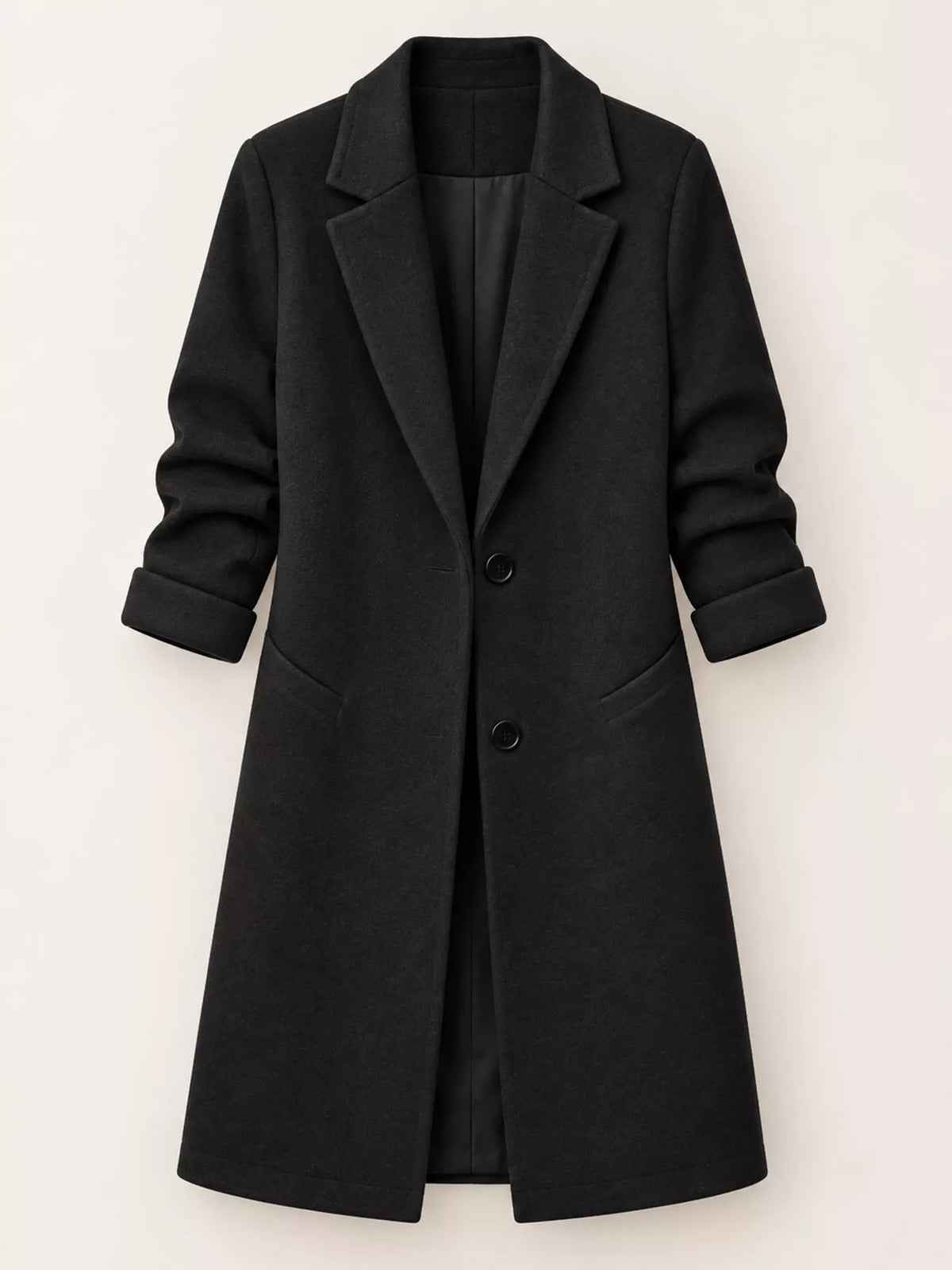 Lapel button coat