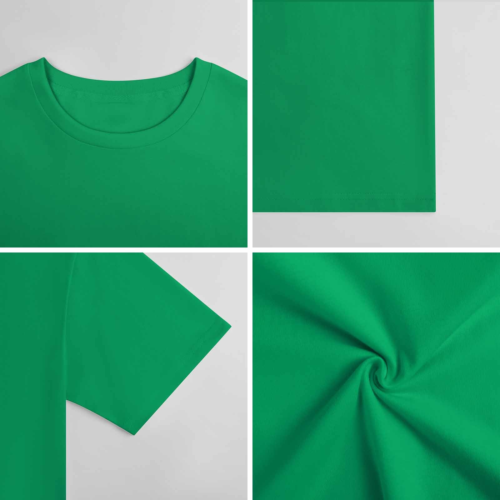 New 2025 Pure cotton short sleeved T-shirt Front print Multiple colors