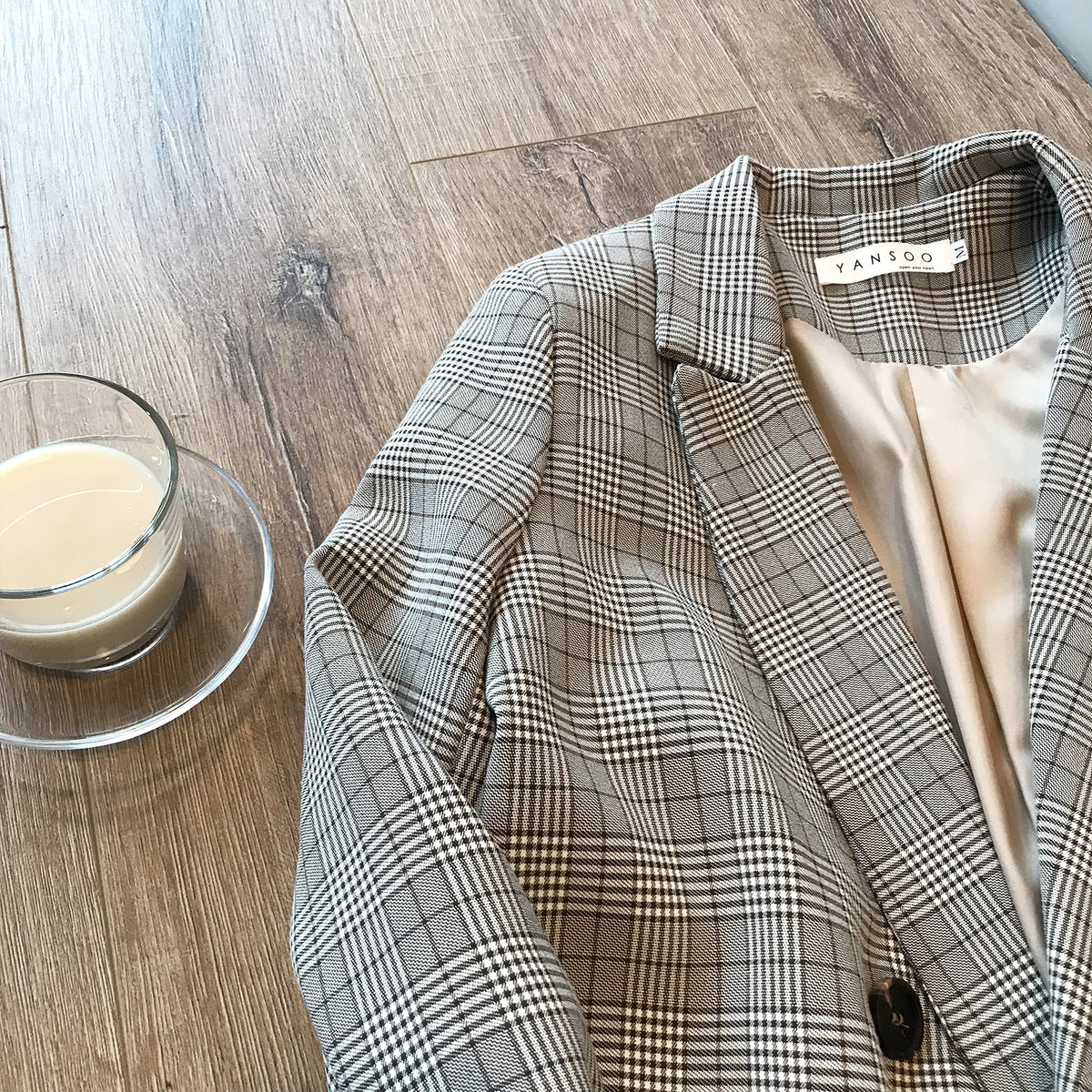 Plaid relaxed blazer
