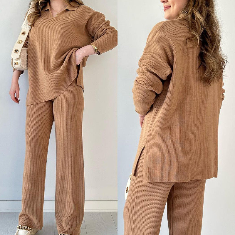 Loose knit two-piece set
