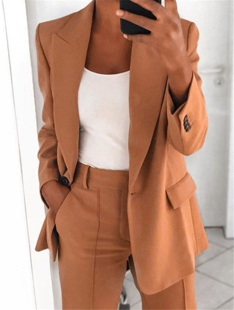 Polo-collar blazer