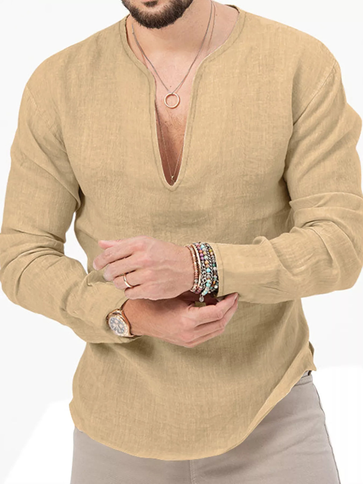 Slim long-sleeve shirt