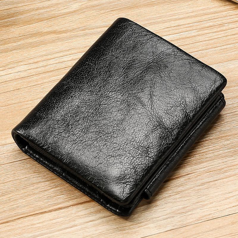 Leather trifold wallet