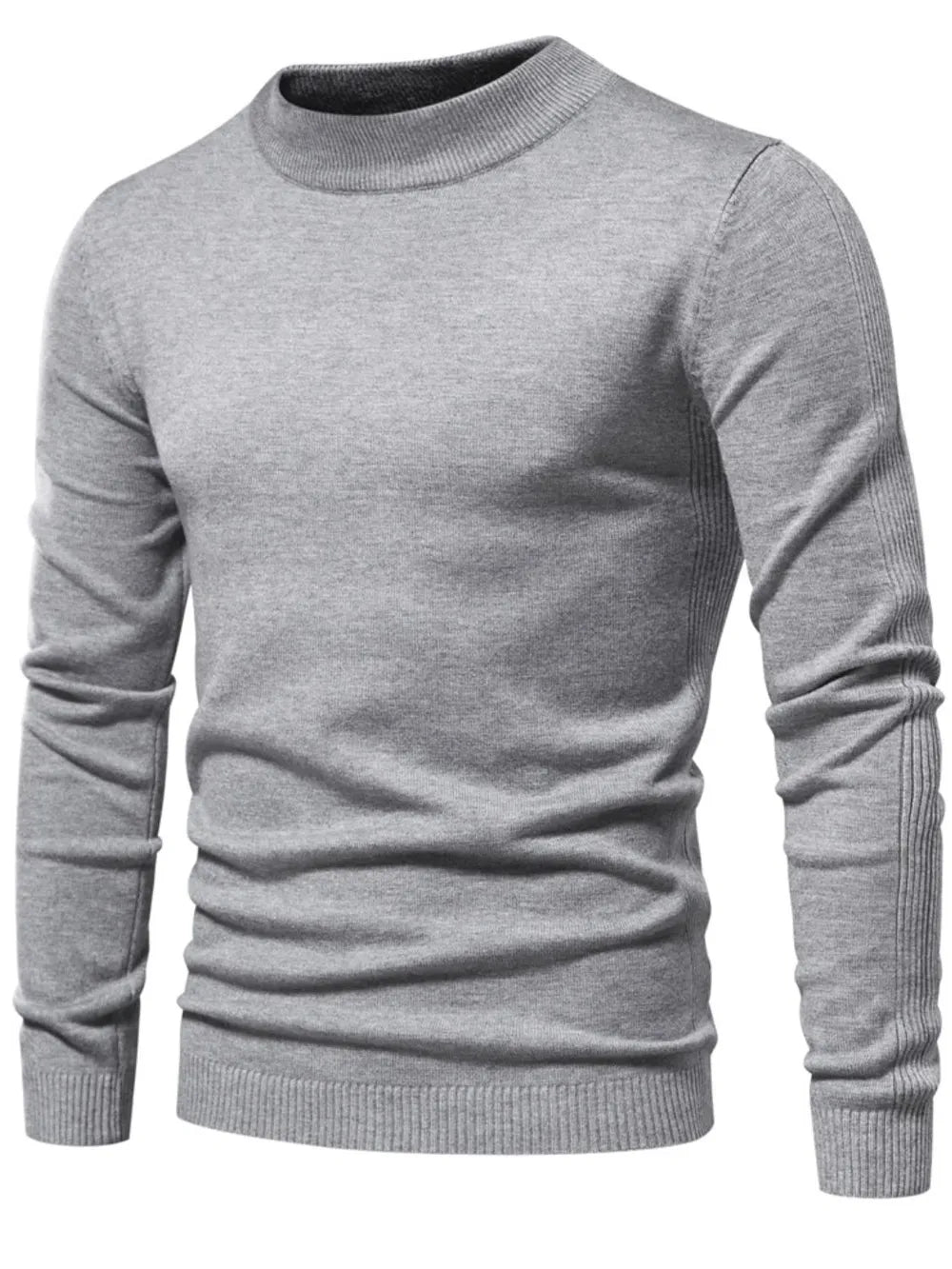 Mock neck long sleeve sweater