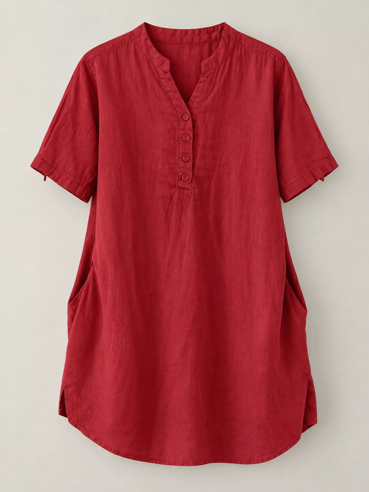 Oversized notched blouse