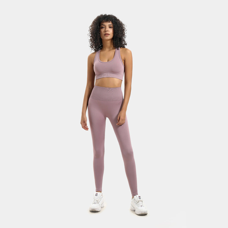 Seamless knit workout set