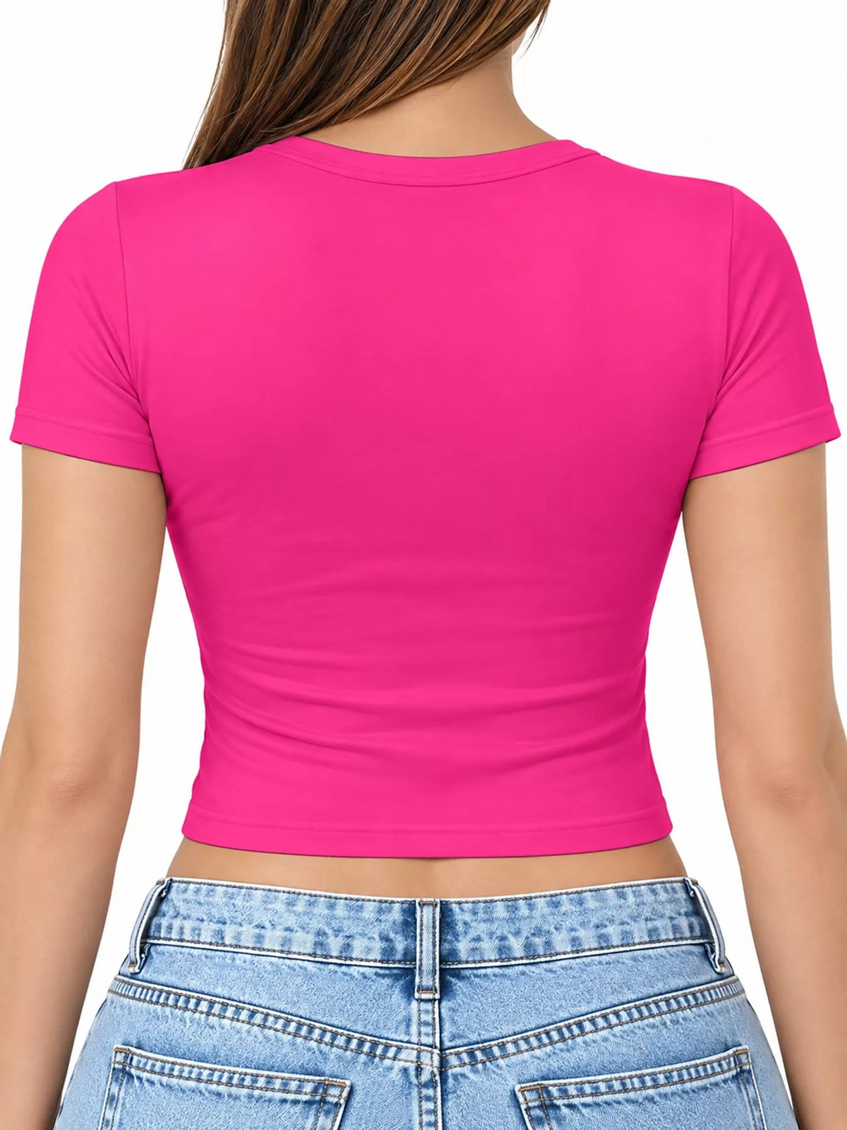 Fitted crew crop tee