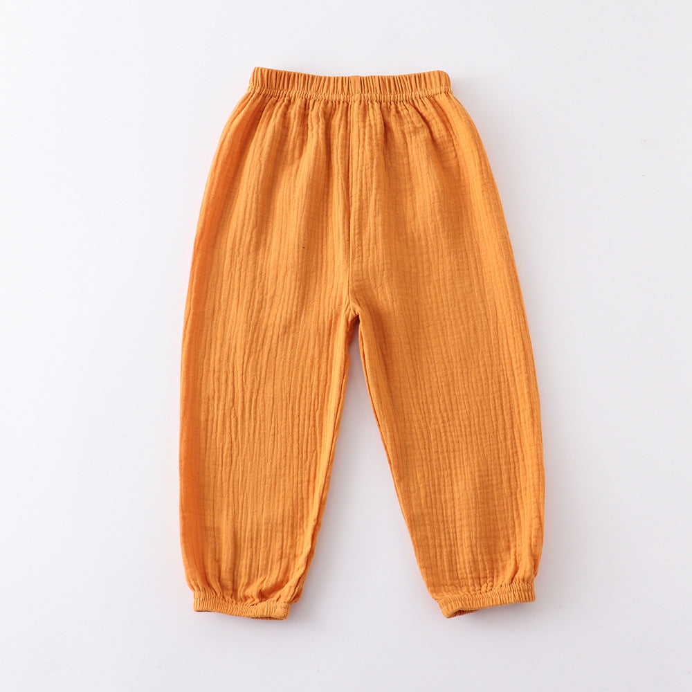 Kids' muslin pull-on pants