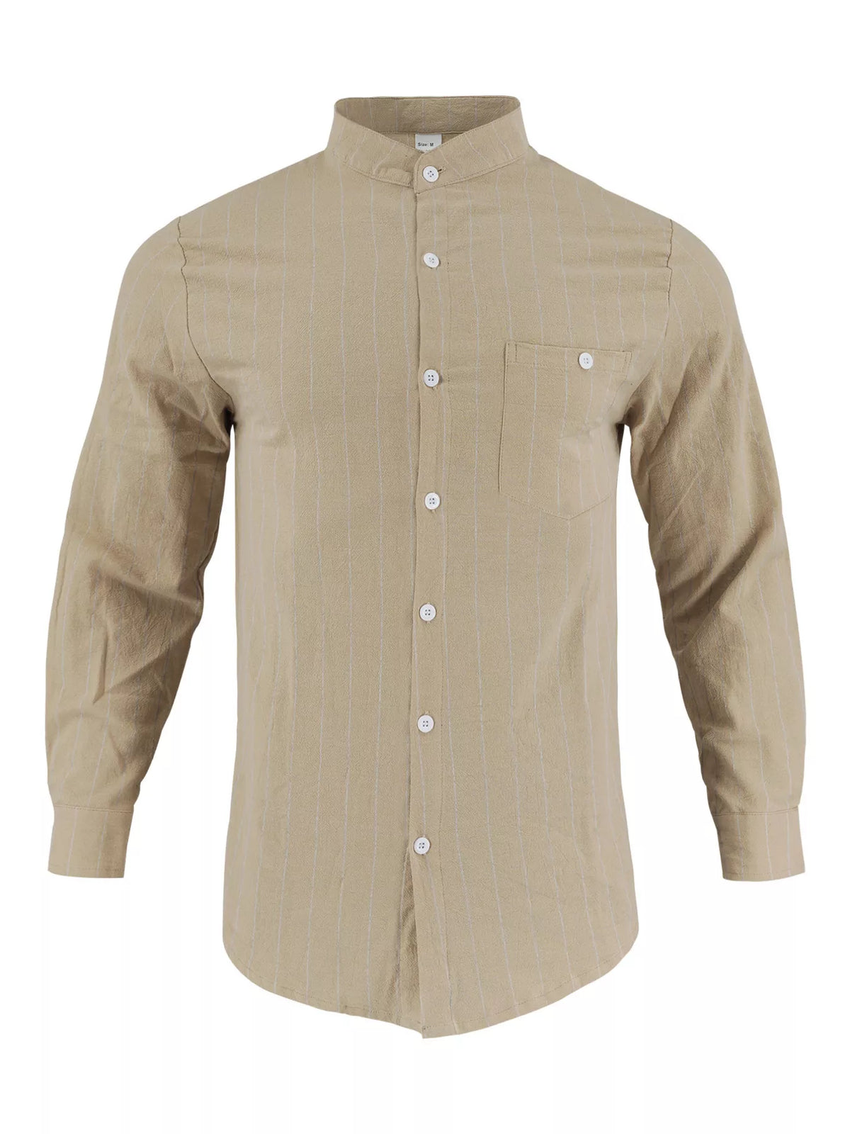 Striped button-up shirt
