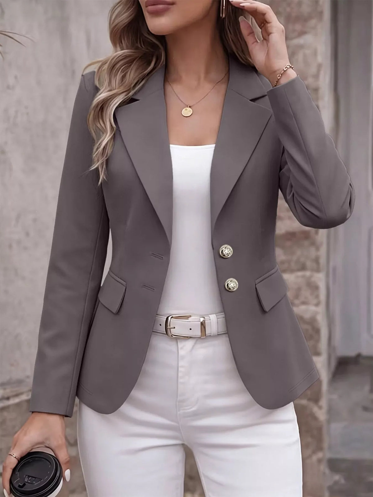 Classic lapel blazer