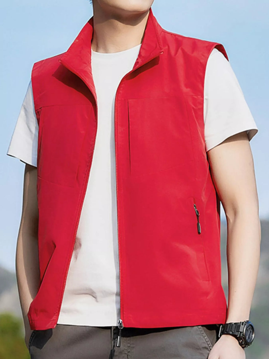 Lightweight Zip Up Vest