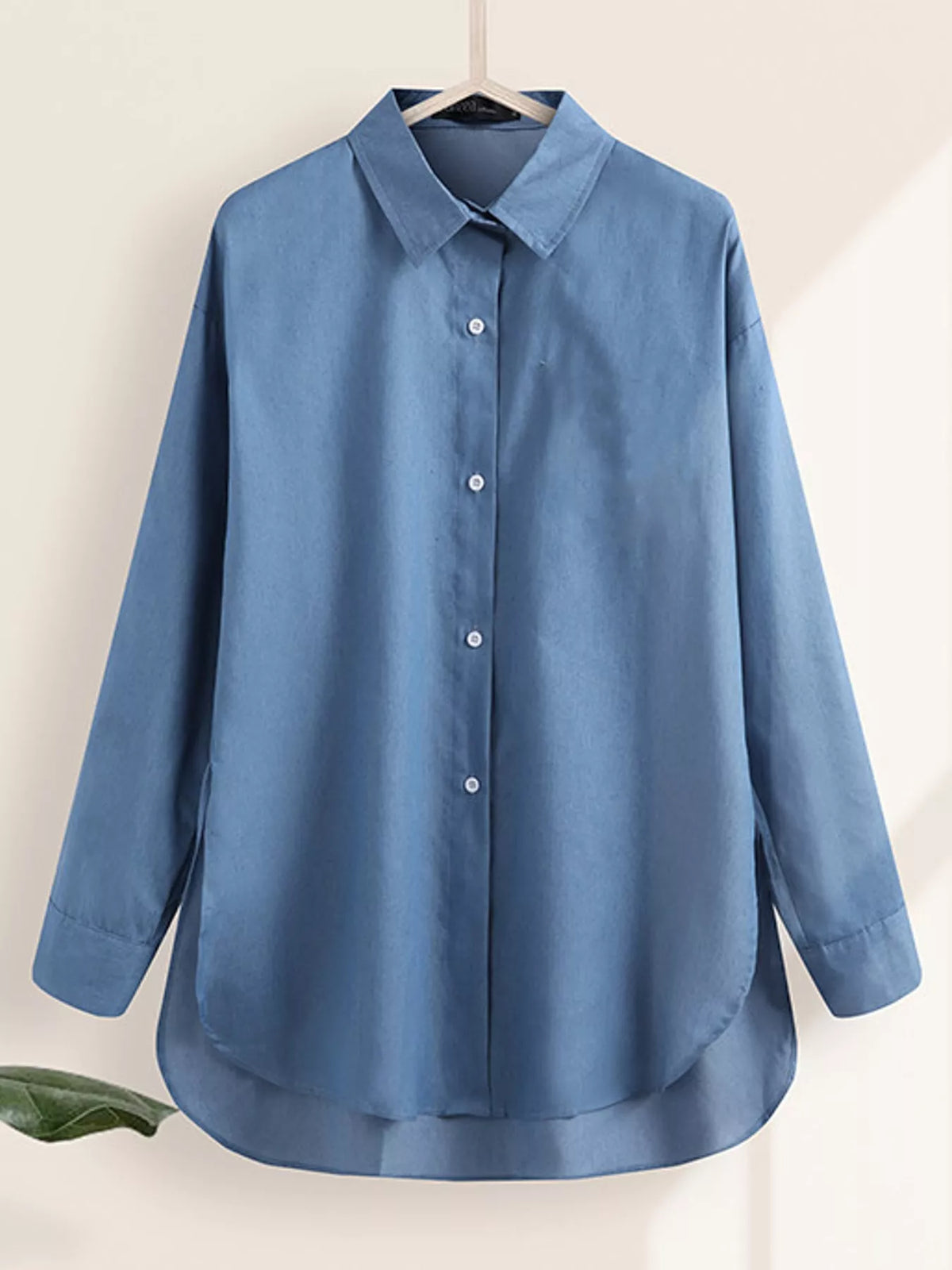 Oversized button-down shirt