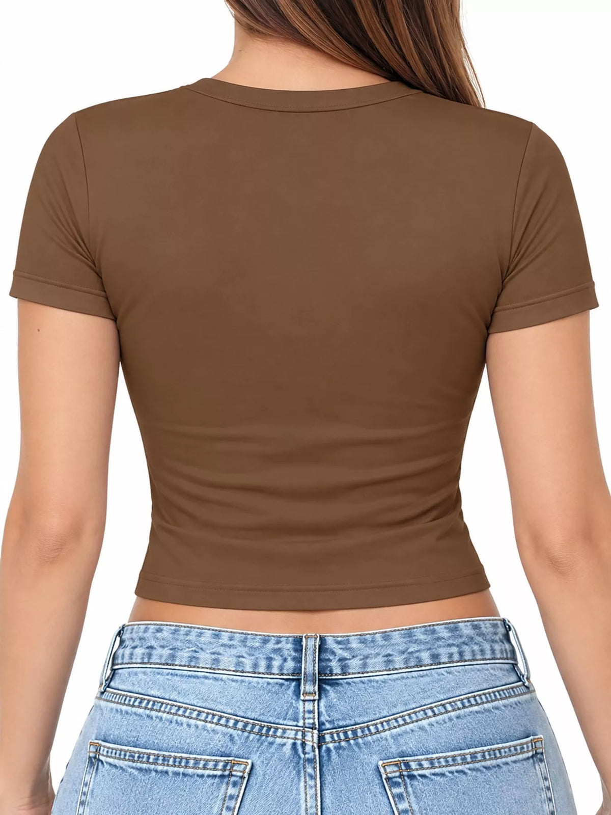 Fitted crew crop tee