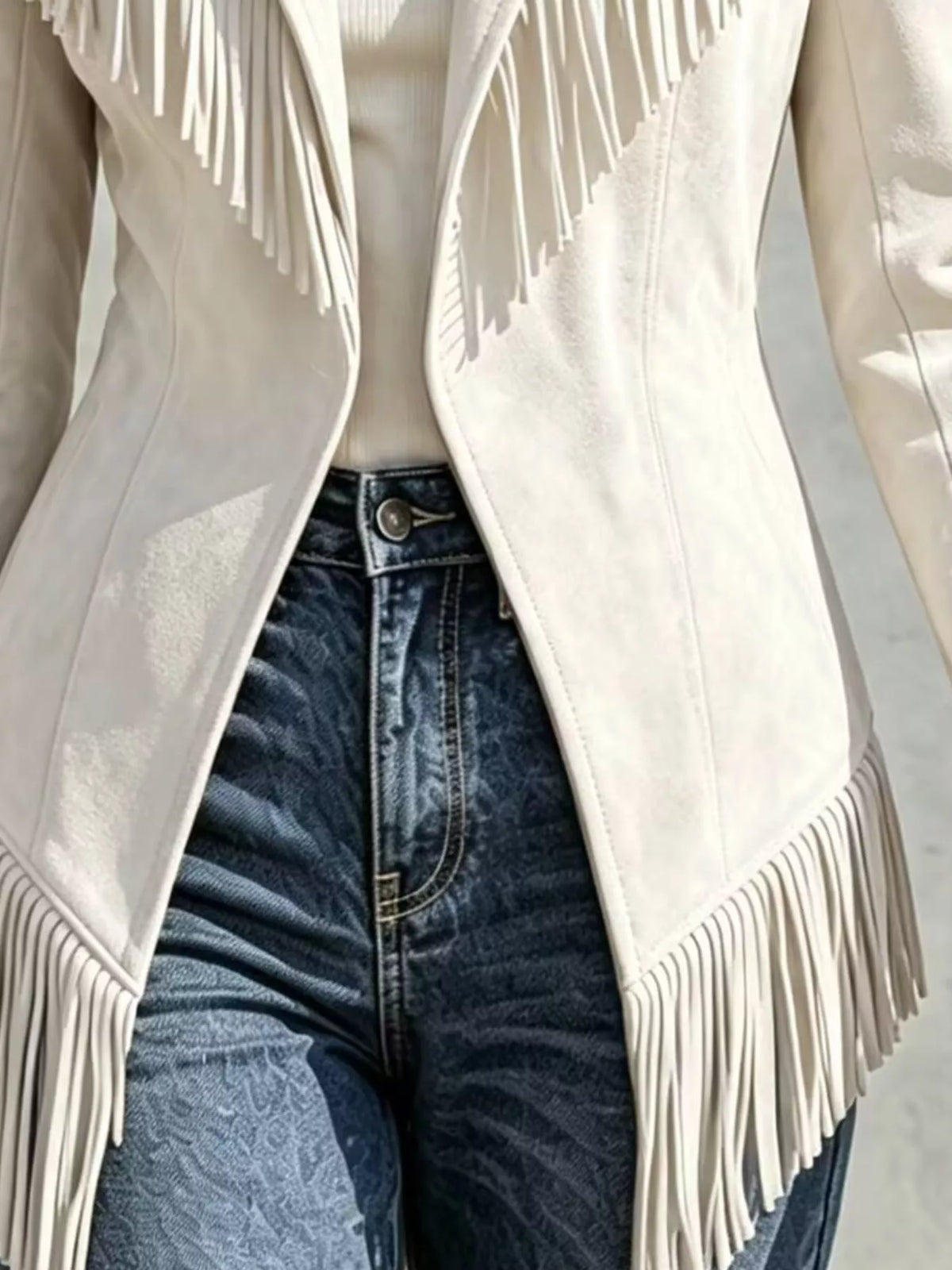 Western fringe jacket