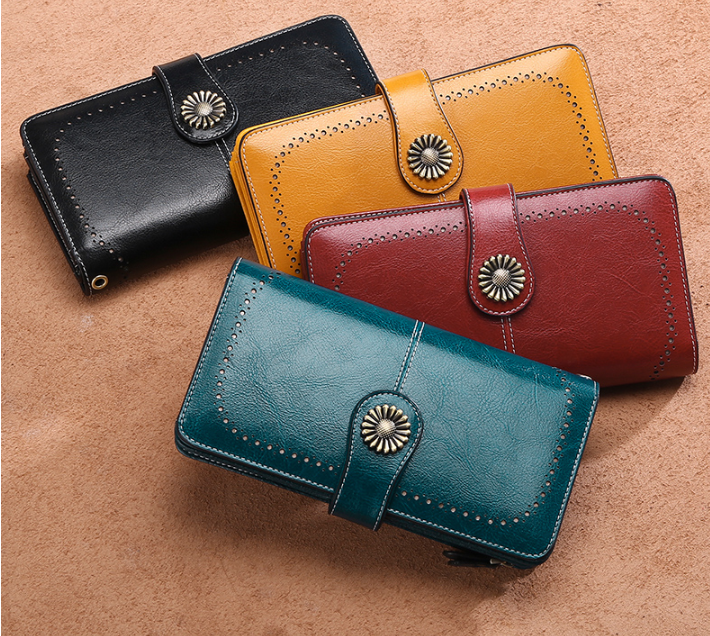 Snap-tab long wallet