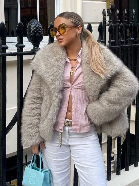 Plush teddy coat