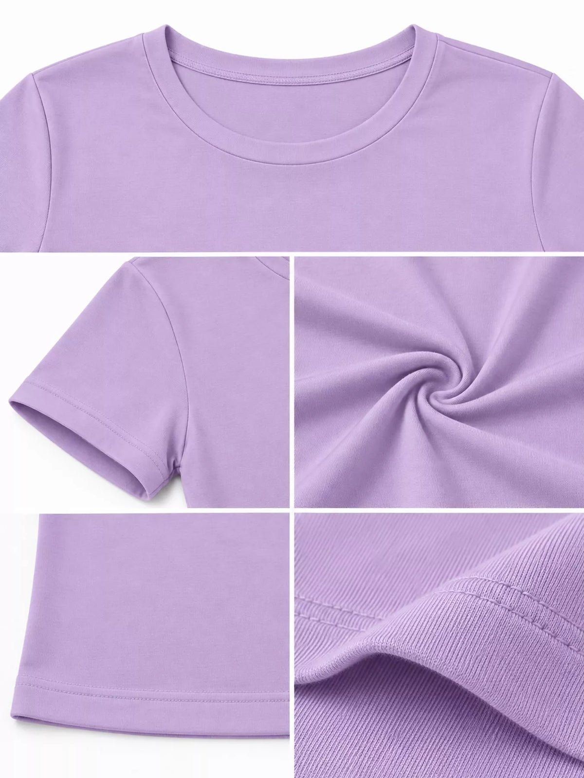 Fitted crew crop tee