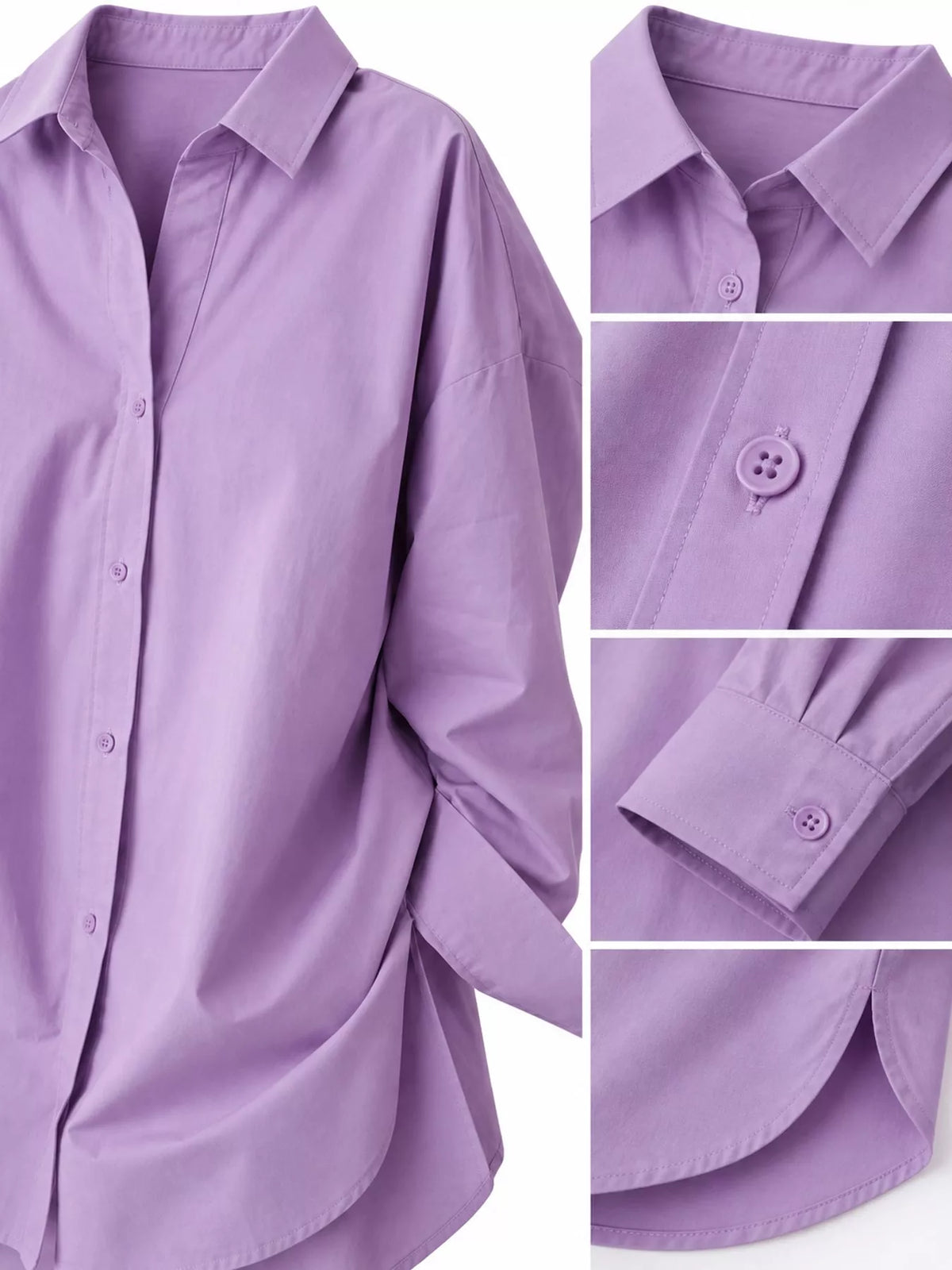 Oversized button-down shirt