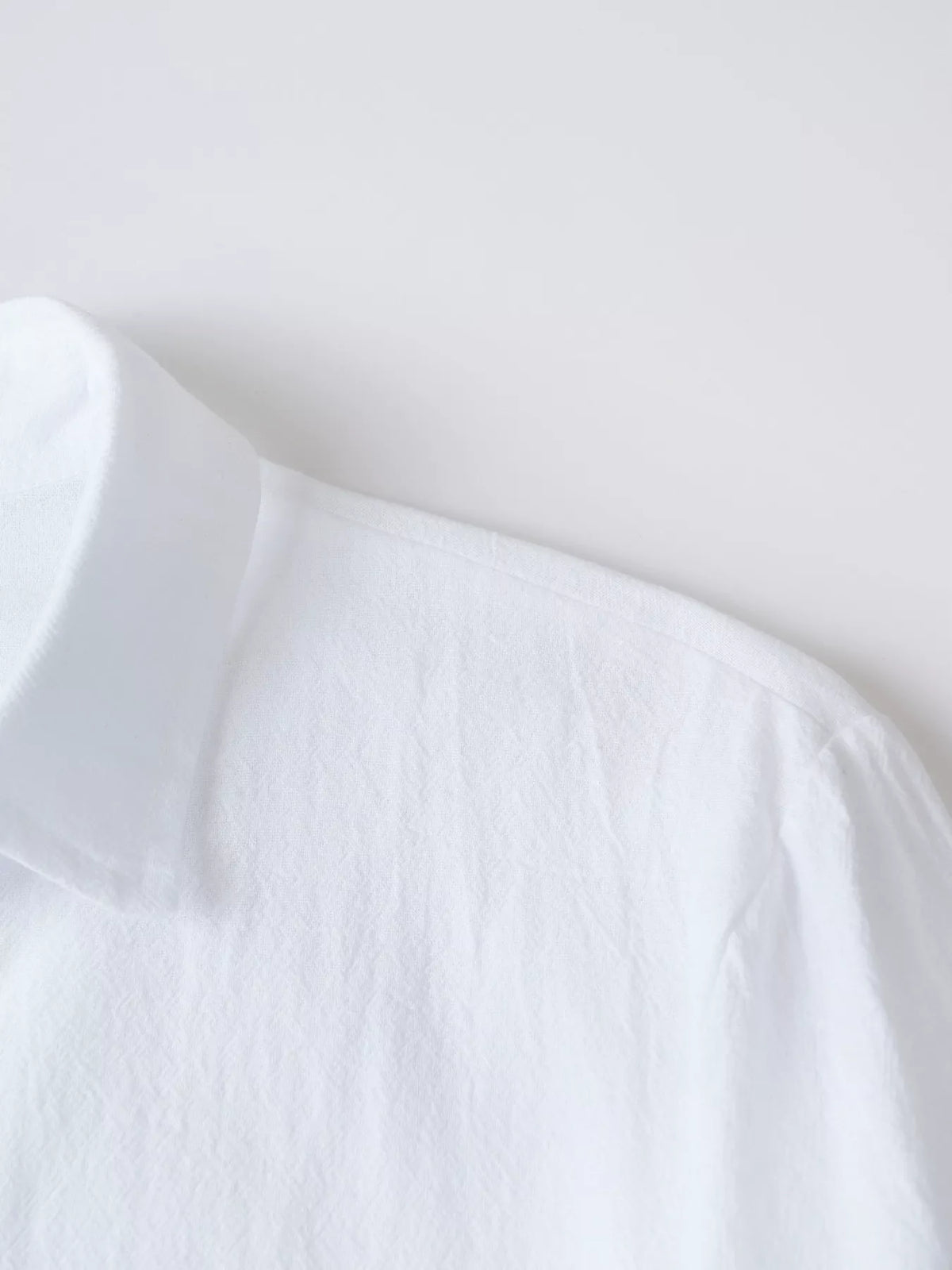Casual long sleeve linen-blend shirt