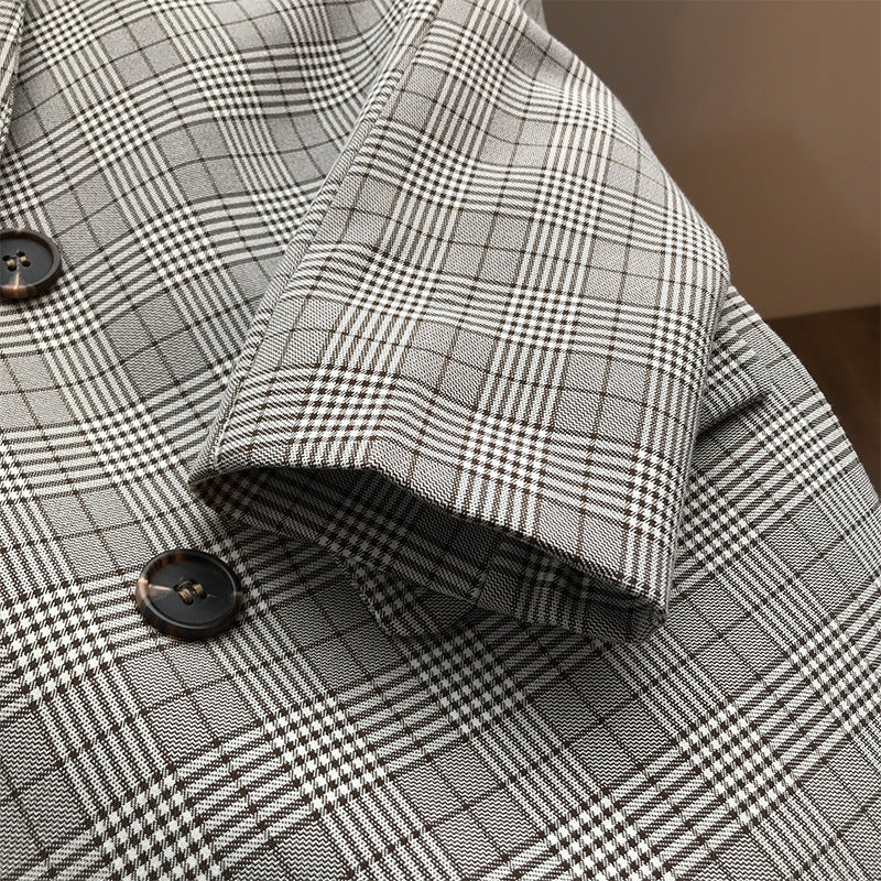 Plaid relaxed blazer