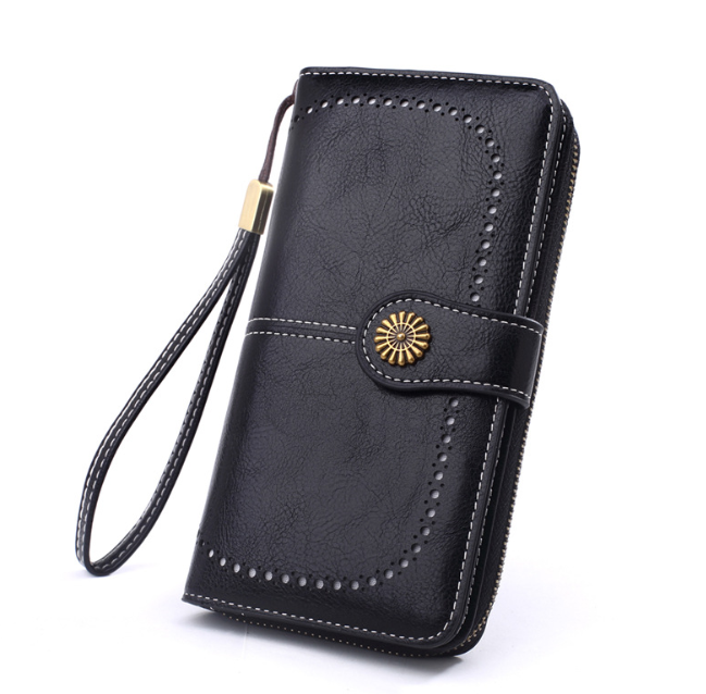 Snap-tab long wallet