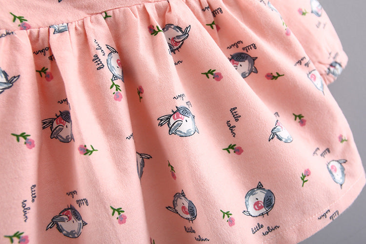 Girls' spring cotton dress