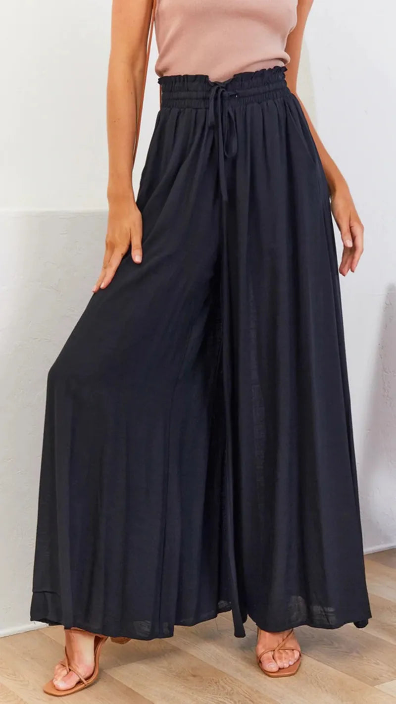 Flowing wide-leg pants