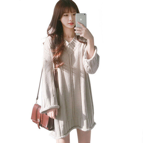 Knit sweater dress
