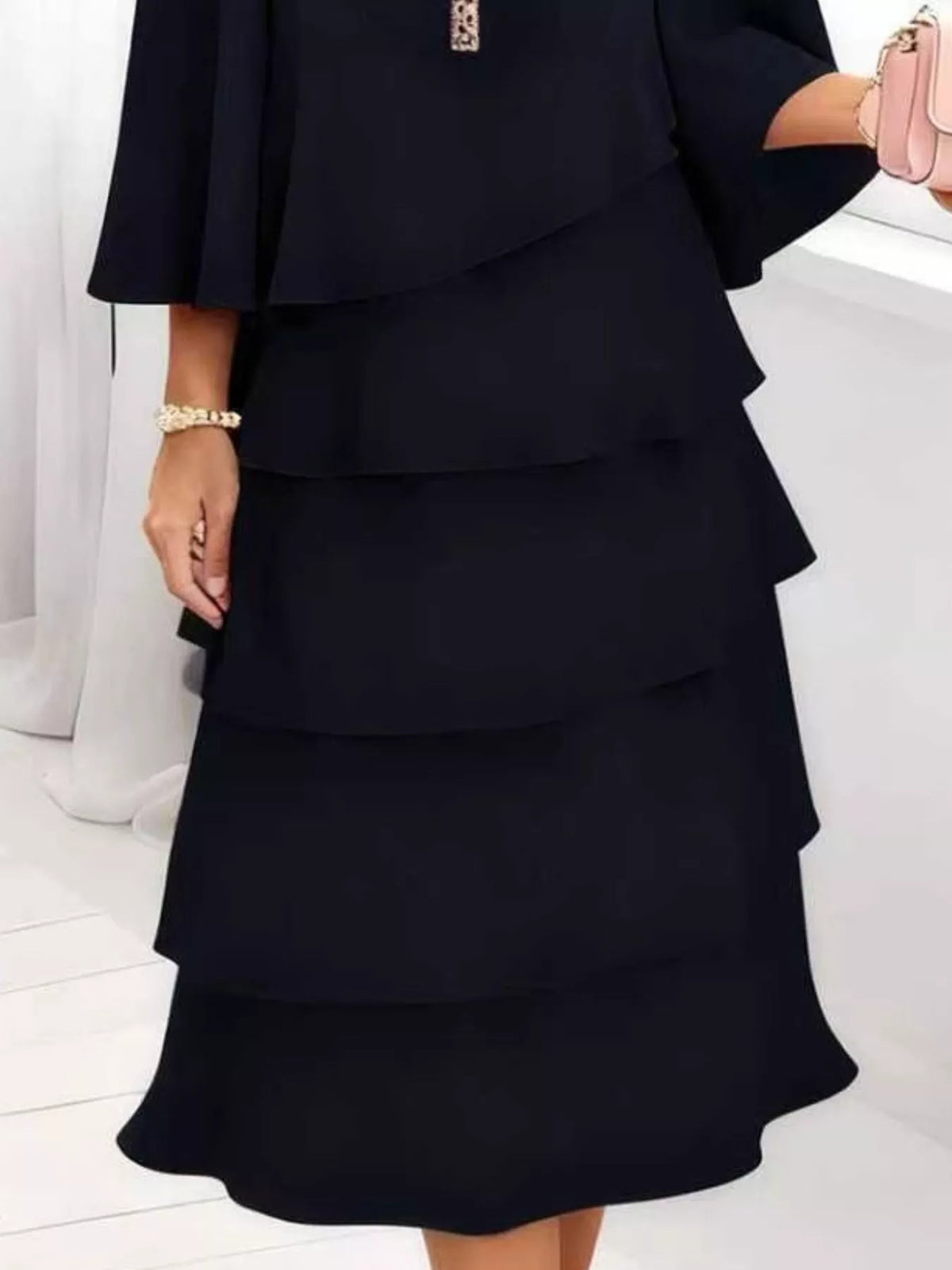 Ruffle-tier dress
