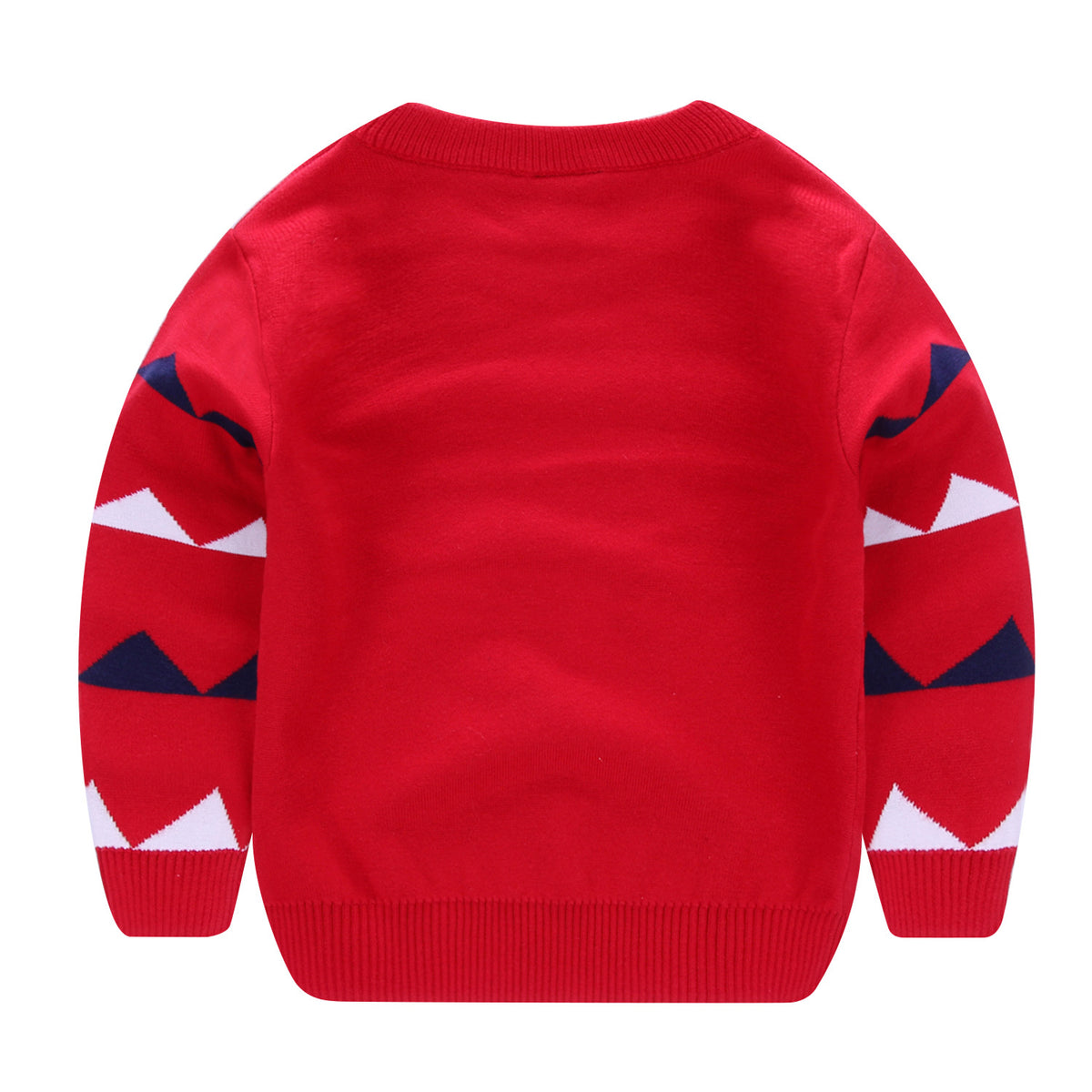 Boys' dinosaur knit sweater