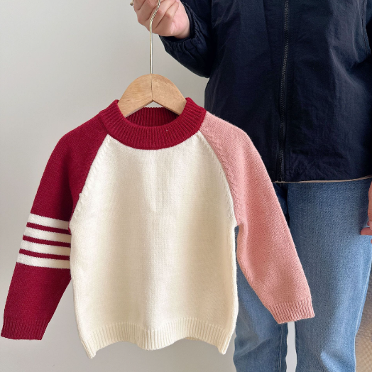 Kids' striped knit sweater
