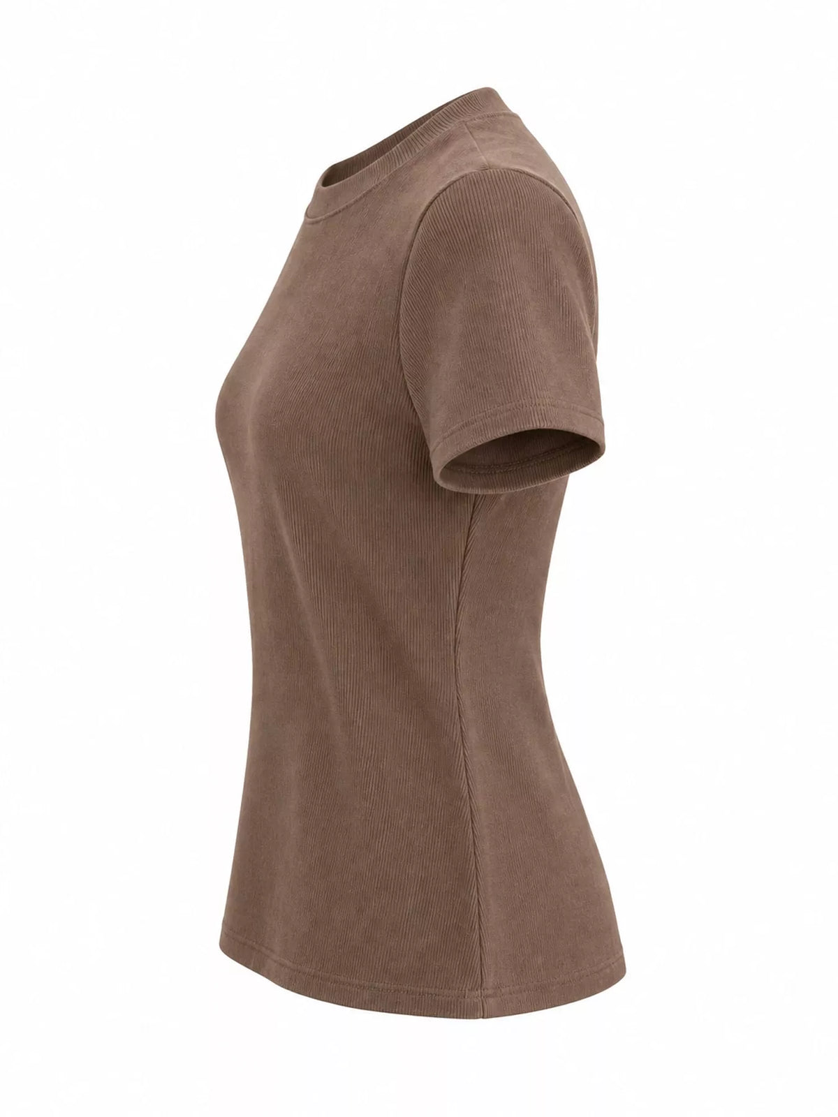 Slim-fit crew neck basic T-shirt