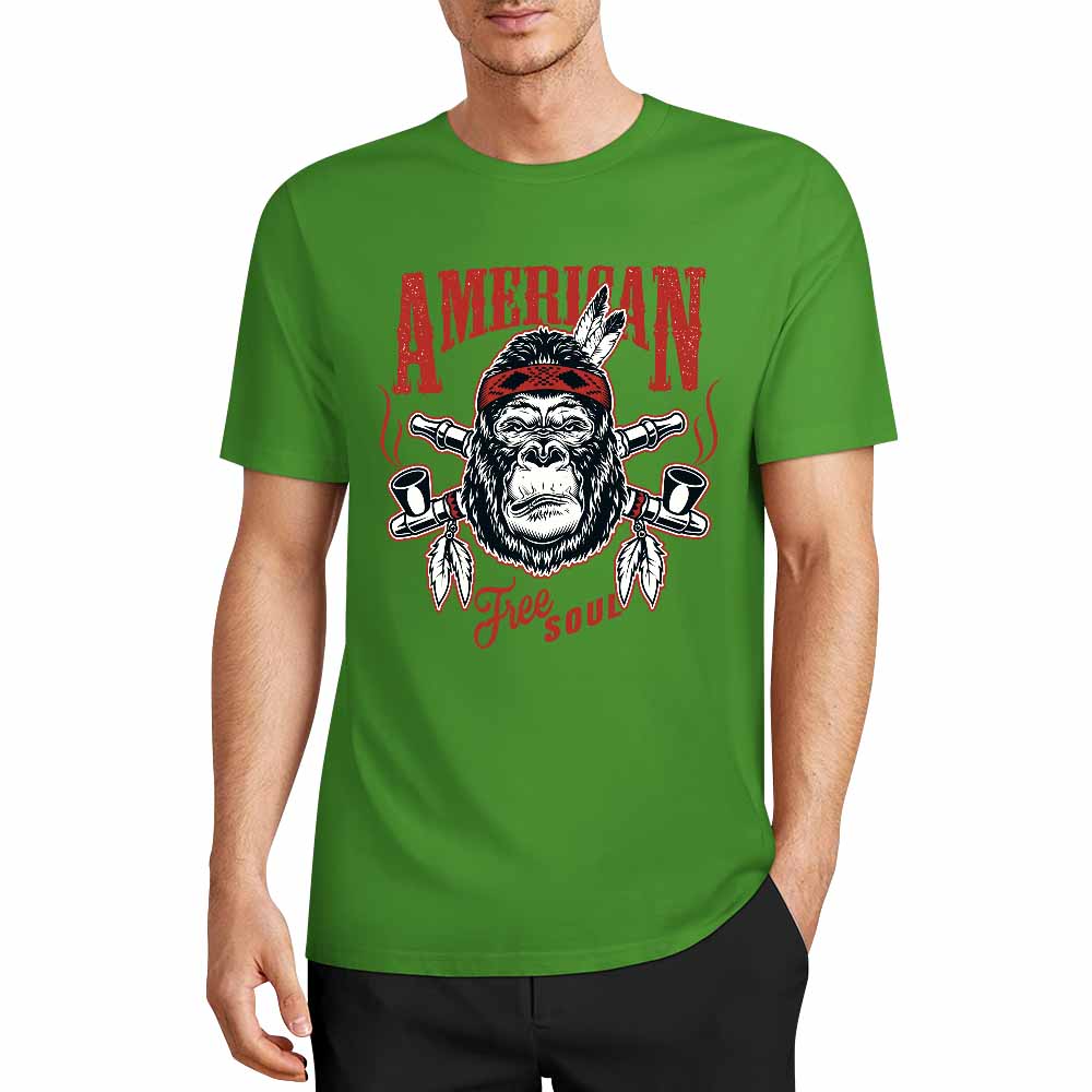 New 2025 Pure cotton short sleeved T-shirt Front print Multiple colors