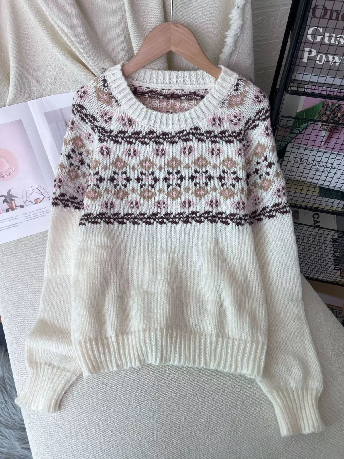 Fair Isle crew sweater