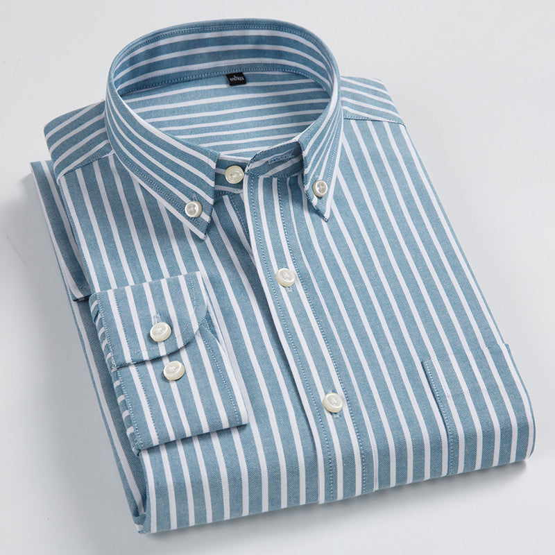 Chemise Oxford à manches longues pour homme