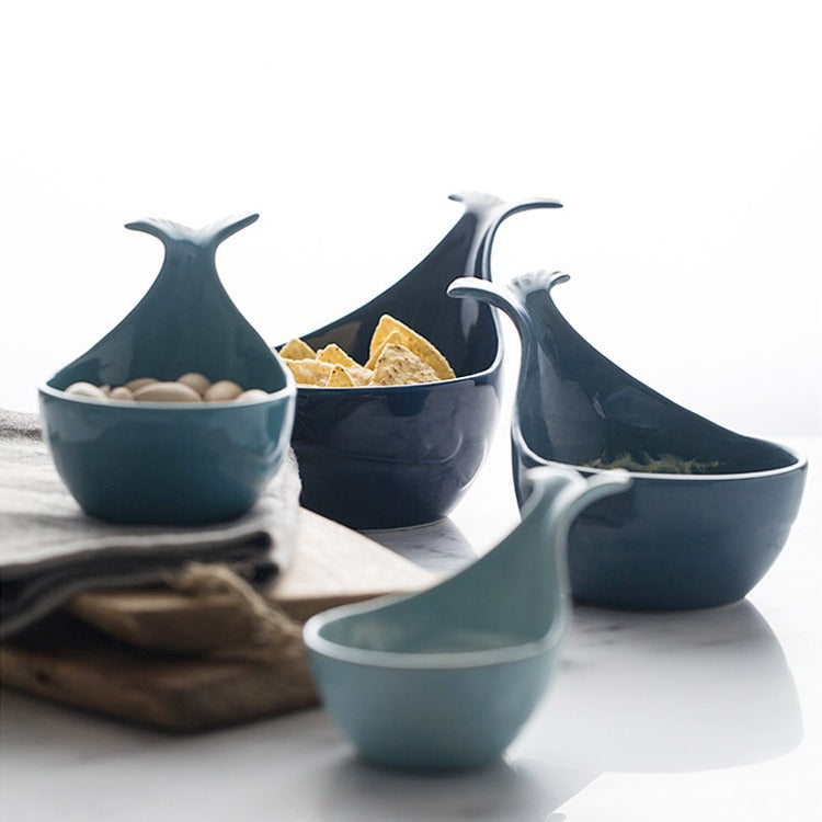 Glazed ceramic dip bowls