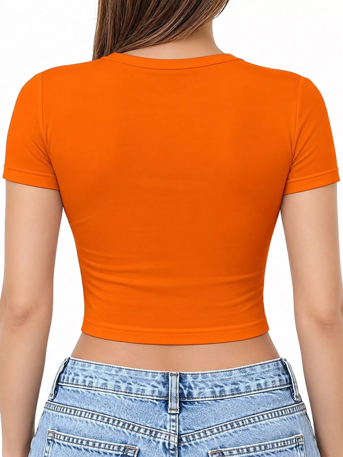 Fitted crew crop tee