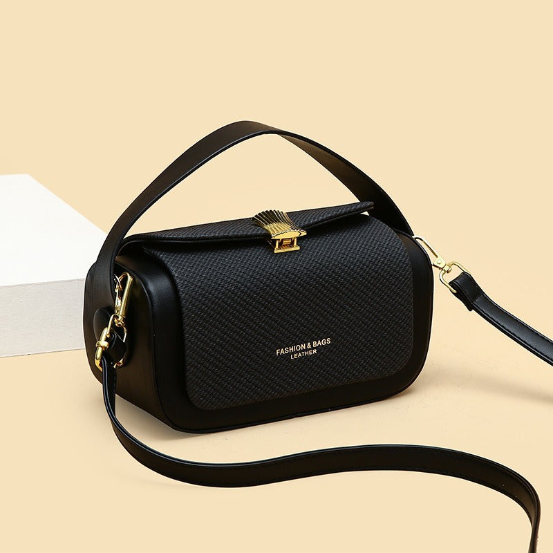 Woven box crossbody bag