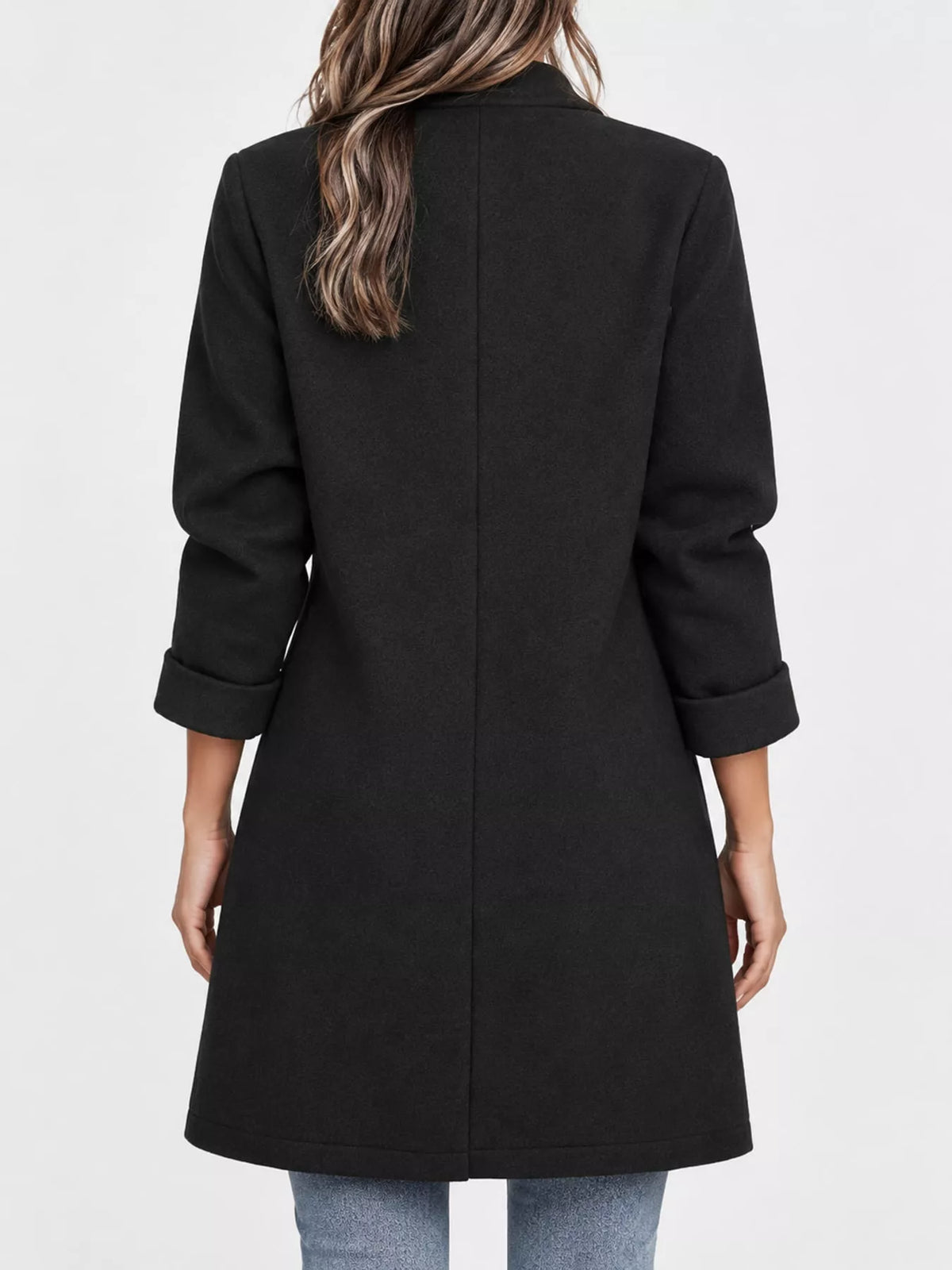 Lapel button coat