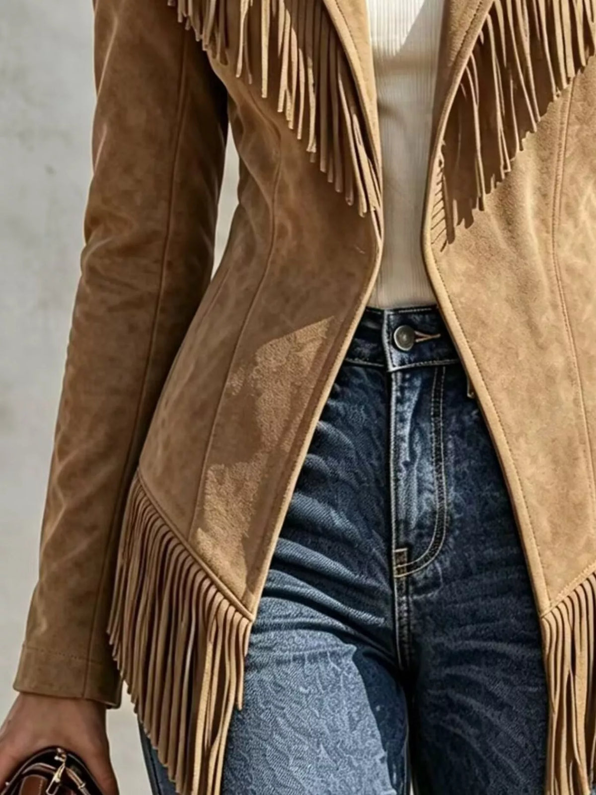 Western fringe jacket