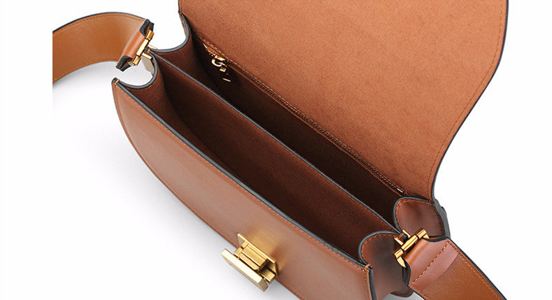 Leather saddle bag